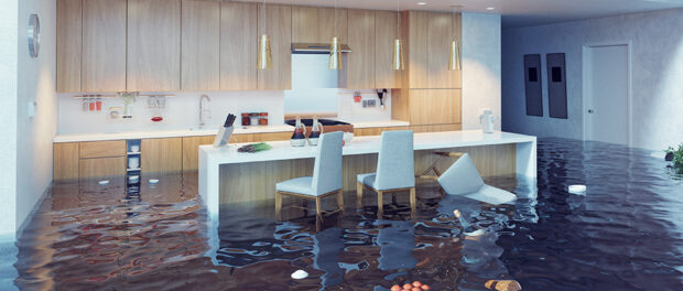 Kitchen flooded